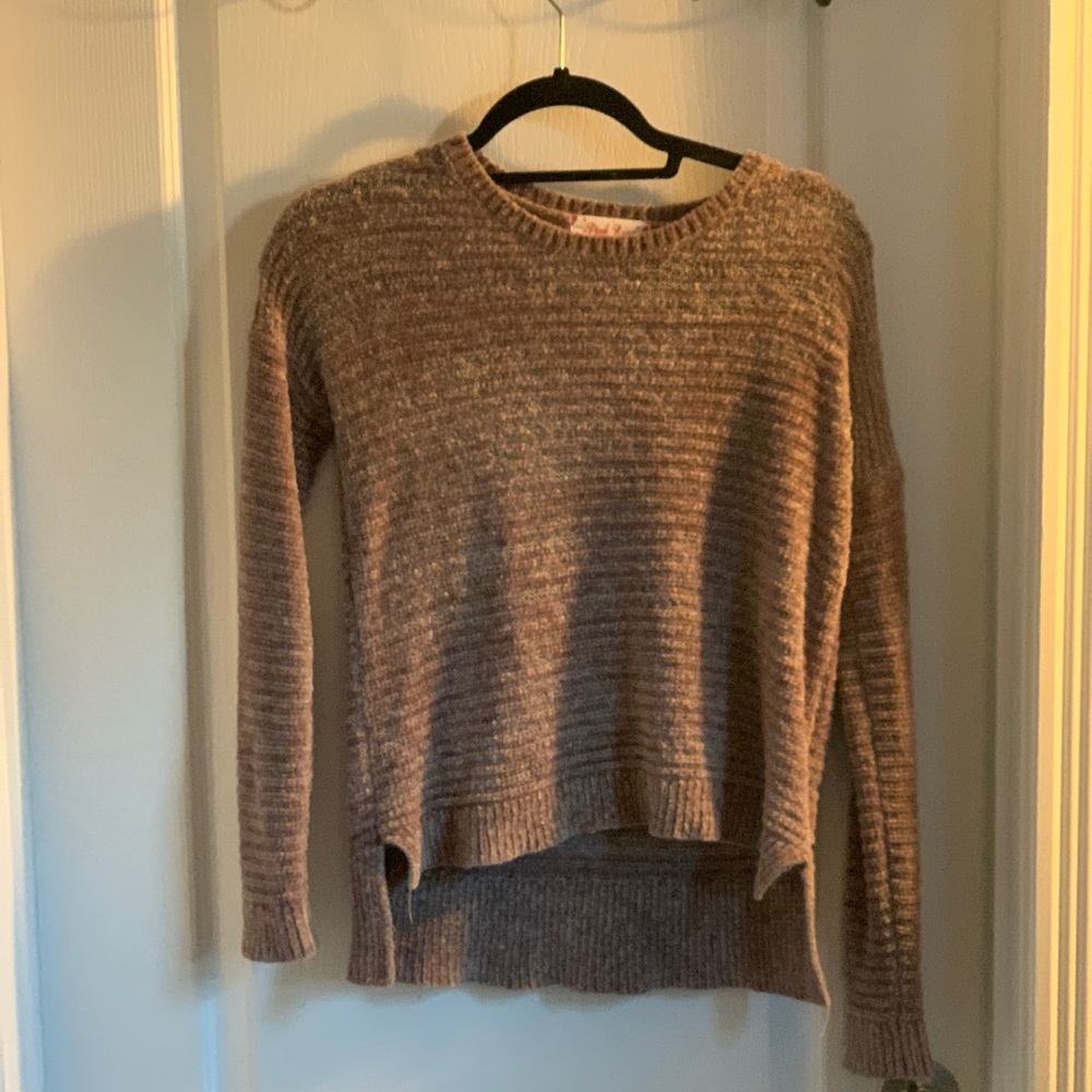 Pink Rose fluffy pink sweater XS
